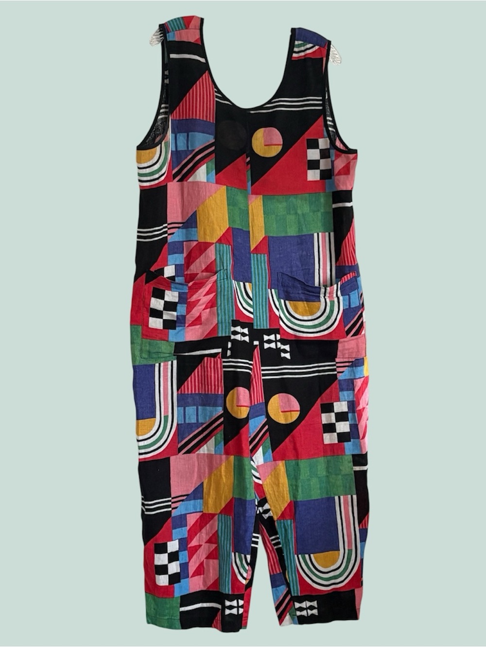 Nooworks Ansley Linen Garden Suit Sz XL Ansley Randall Jumpsuit Romper